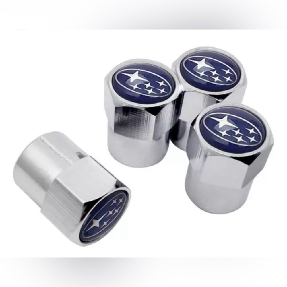 Subaru tire valve stem caps set of 4